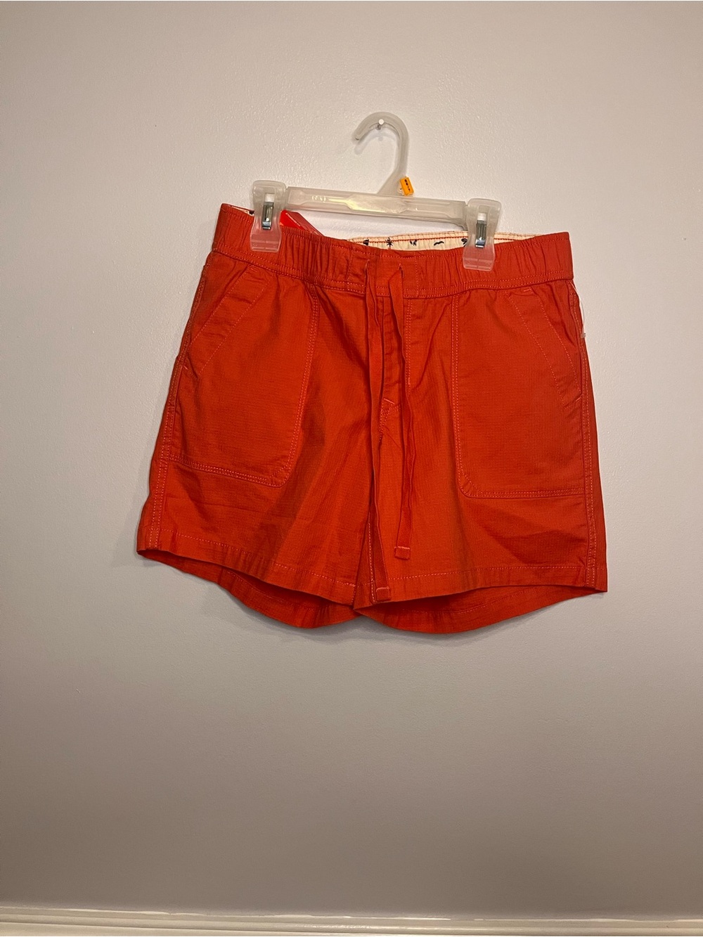 The North Face Women's Bright Orange Drawstring Athletic Shorts